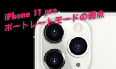 iPhone 11 pro カメラアプリ ポートレートモードの弱点